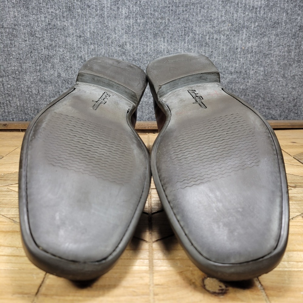 Salvatore Ferragamo Mens 13 D Brown Leather Chelsea‎ Boots Dress Shoes - Picture 11 of 15
